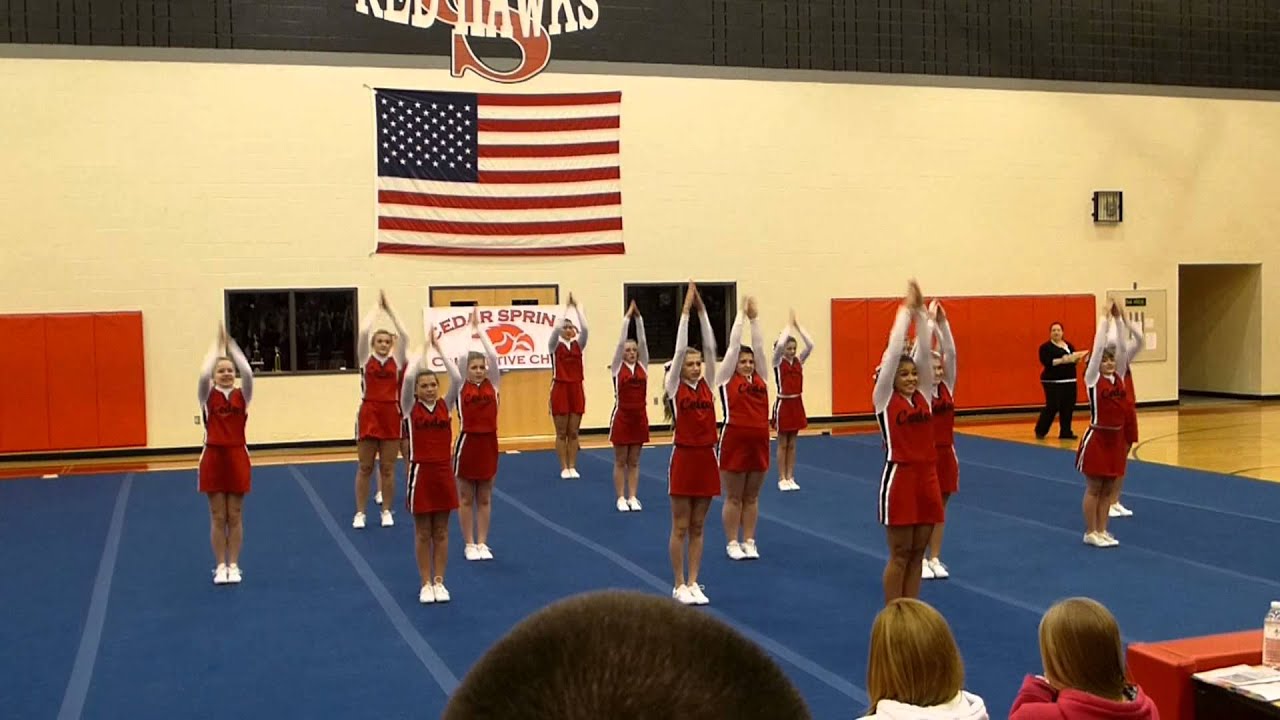 Cedar Springs MI Middle School Competitive Cheer Dec 6, 2012 YouTube