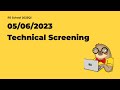 JavaScript / Front-end 2023 Q1. Technical Screening