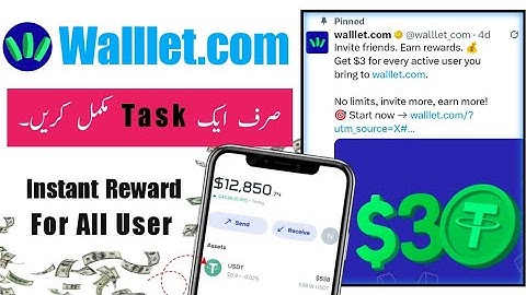 New Wallet Airdrop Live | Earn Free $3 Per User Wallet.Com Refer & Earn | New Instant offer Today