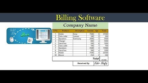 How to create a Billing software using Excel VLookup with Data Validation, Excel Formulas