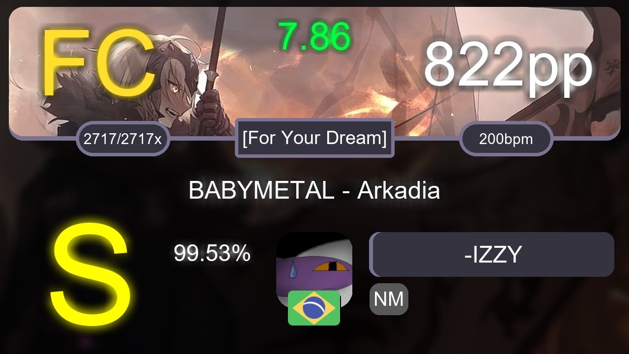 [7.86 ⭐] -IZZY | BABYMETAL - Arkadia [For Your Dream] 99.53% FC 822pp