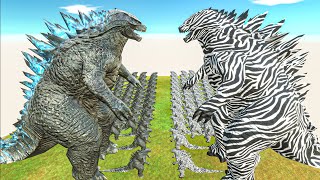 Legendary Godzilla Size War - Growing Godzilla 2014 vs Zebra Godzilla Size Comparison