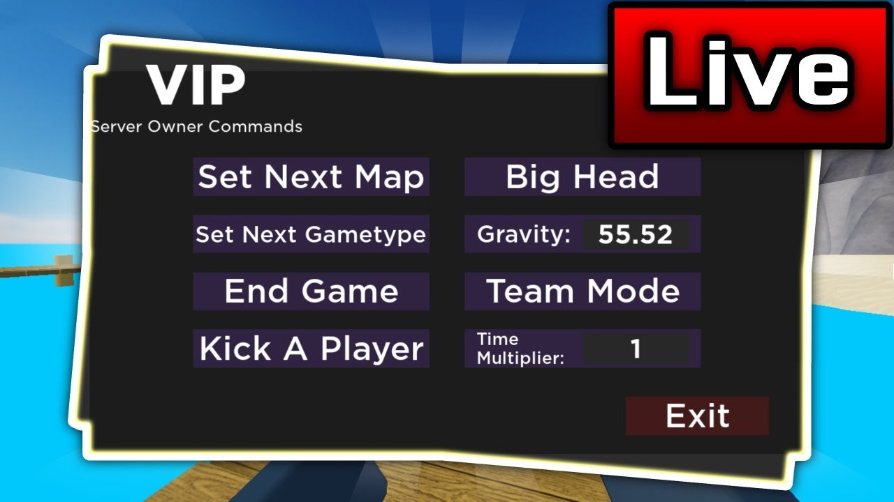 Vip Server Owber Commandes 🔴 Arsenal Live (Roblox) - VIP Server !user - YouTube