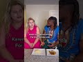 Karen tries Nigerian food for the first time!! #shorts #youtubeshorts #viral