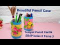Cara membuat tempat pensil dari botol plastik yang mudah / Beautiful pencil case