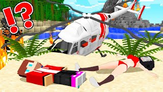 JJ Survival In Island with TV GIRL and CAMERA WOMAN! CAN BE IT A TRAP in Minecraft - Maizen