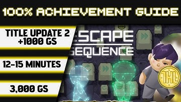Escape Sequence Title Update 2 100% Achievement Walkthrough * 1000GS in 12-15 Minutes *