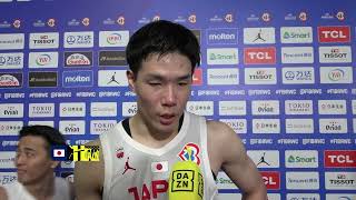 【バスケ男子日本代表｜馬場雄大 インタビュー】「気持ちでプレーしてるので（怪我の）痛みはないです」｜FIBAバスケットボールワールドカップ2023