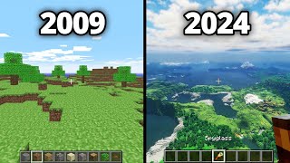 2009 vs 2024 minecraft graphics