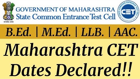CET Dates Out in Maharashtra | Latest Update | Dr. Yaseen