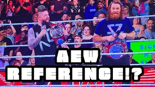 Wwe Sneaky Aew Reference On Raw?