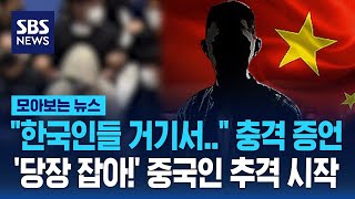 "한국인들 거기서.." 충격 증언…"당장 잡아!" 중국인 추격 시작 / SBS / 모아보는 뉴스