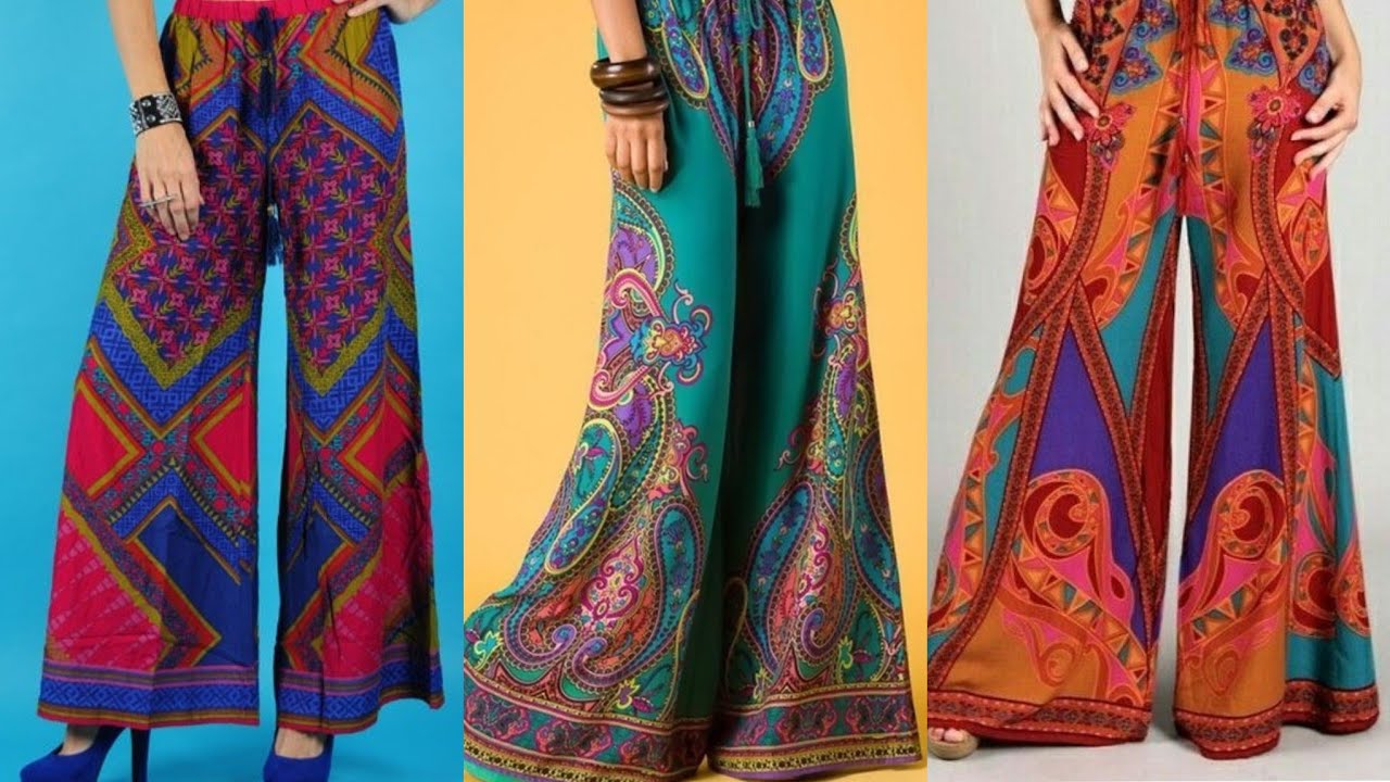 most Brazilian style floral print designers palazzo pants