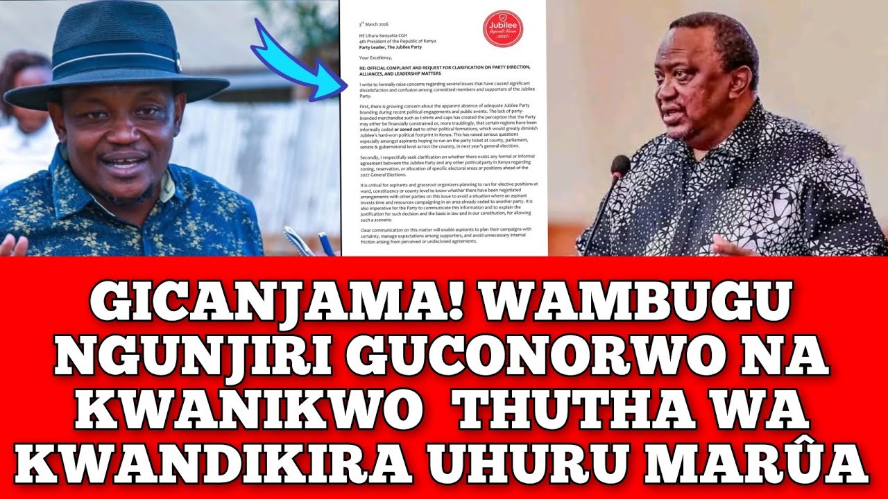 GICANJAMA! WAMBUGU NGUNJIRI KWANIKWO THUTHA NA GUCONORWO THUTHA WA KWANDIKIRA UHURU MARÛA