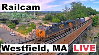 Westfield, Massachusetts USA - LIVE Railfan Cam
