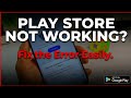 play store not working problem solve || how to fix google play store not working problem