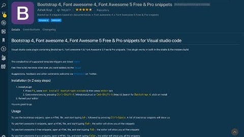 How to Install Bootstrap Extension in Visual Studio Code
