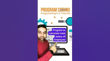 🔴 Class 38 - Program to Calculate total salary of an employee #functionsinc #learnclanguage