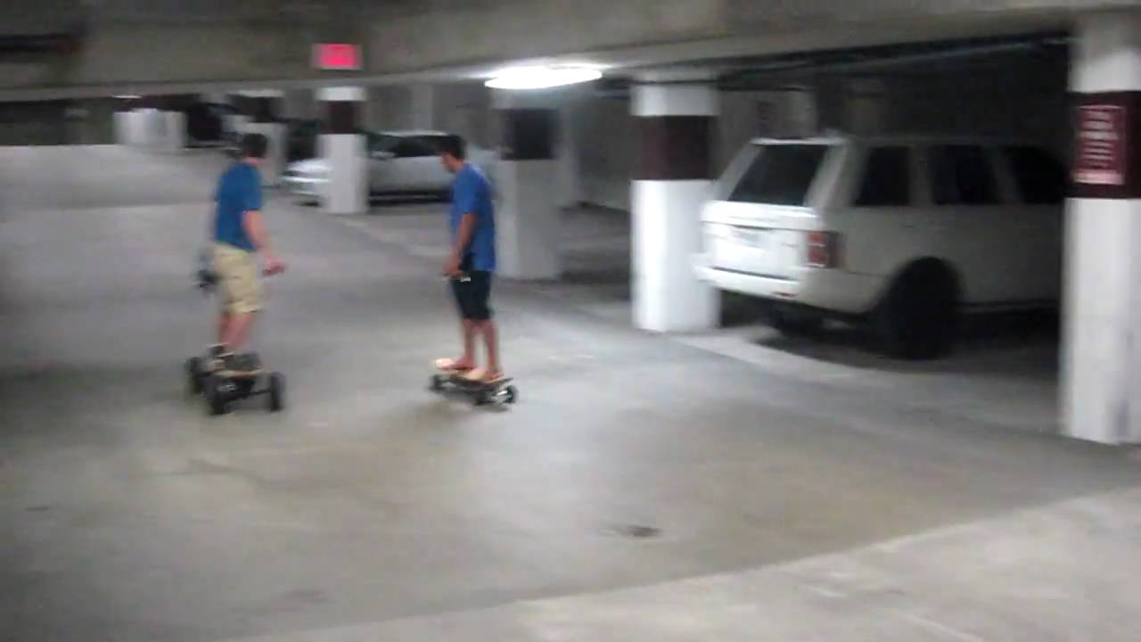Electric Skateboard Uphill Race YouTube