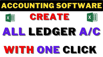FULLY AUTOMATIC ACCOUNTING SOFTWARE IN EXCEL CREATE ALL LEDGERS FROM JOURNAL ENTRIES WITH ONE CLICK
