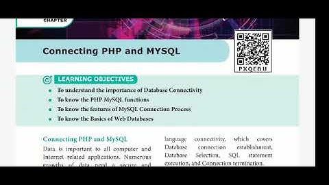 12 th Comp Application ch 9 Connecting PHP and MYSQL part 1