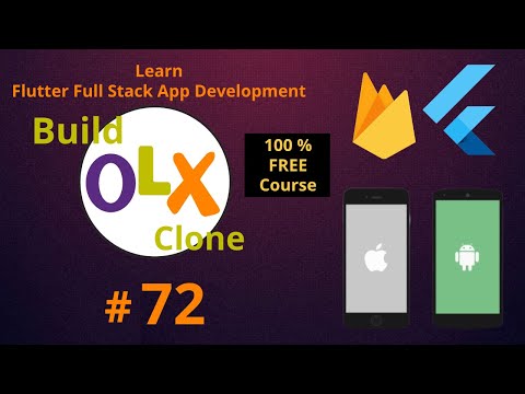 Flutter Firebase user Profile Tutorial | Build iOS Android OLX Clone App | Mobile App Development