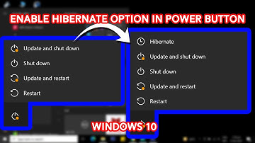 Enable/Display Hibernate Option in Power Button || Windows 10