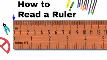 How to read an Inch ruler or Tape measure - Includes 1/2 - 1/4 - 1/8