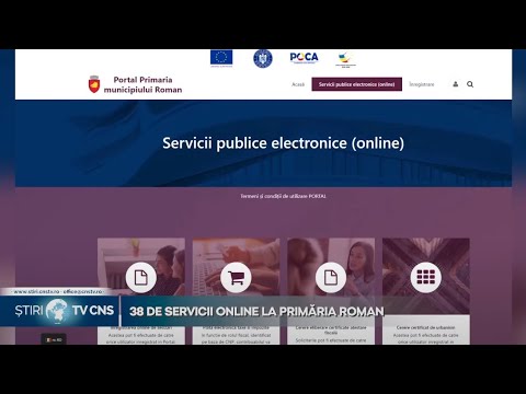 38 DE SERVICII ONLINE LA PRIMĂRIA ROMAN