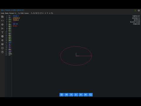 CNC Macro Simulator II - split pane