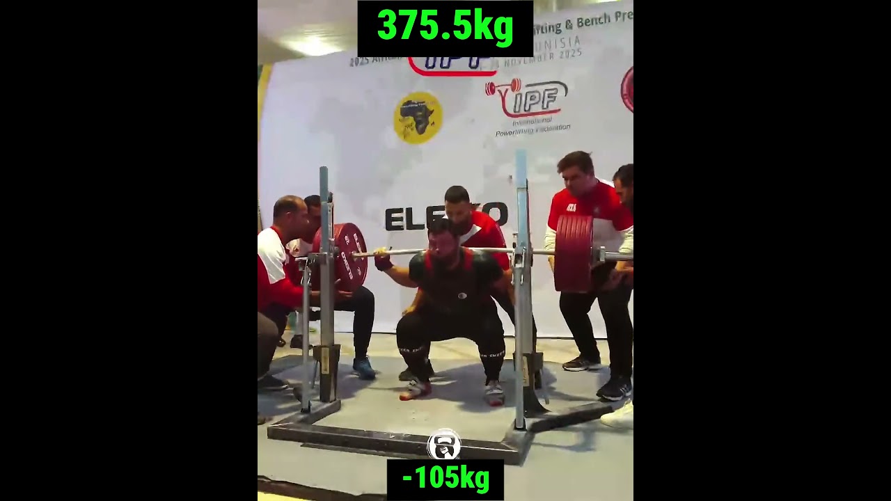 Ilyes Bentalha New Squat World Record