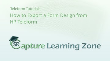 How to Export Forms from HP Teleform