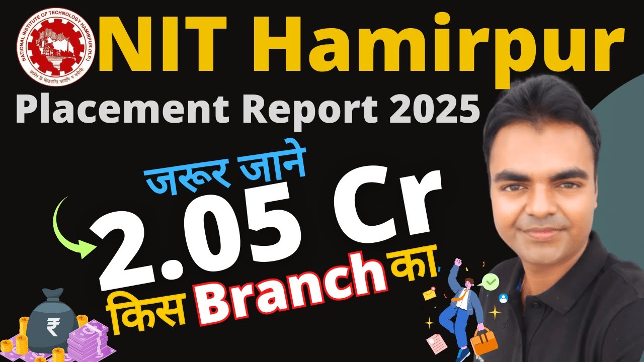 NIT Hamirpur Placement Report 2025, Highest Package, Average Package of BTech, MTech, MBA