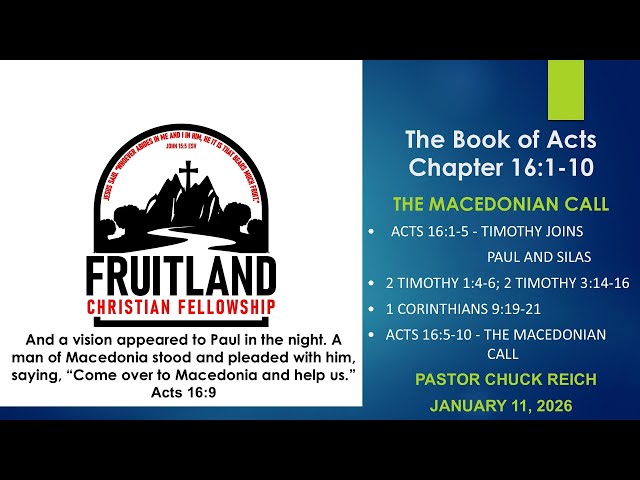 All Scripture is given by inspiration of God - Fruitland Christian Fellowship - Pastors Chuck Reich