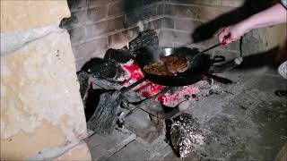 Cooking With Fire  Open Fireplace Steaks