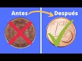 Como limpiar MONEDAS DE COBRE con vinagre y sal