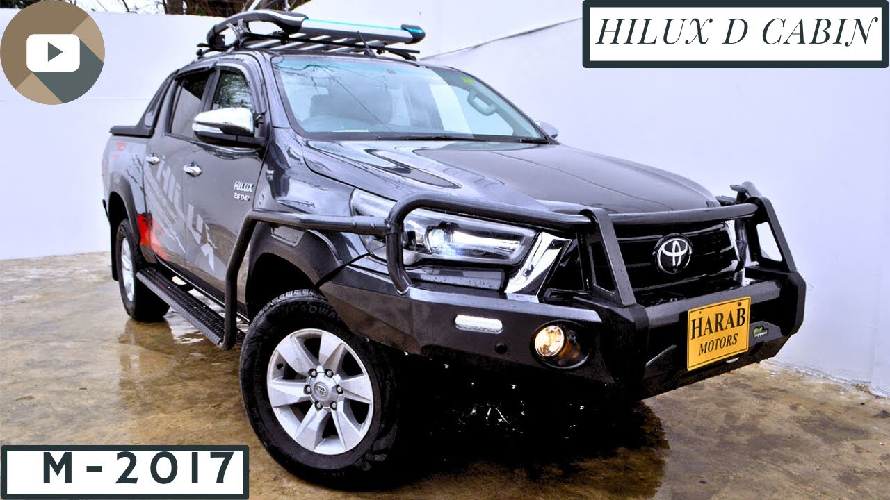 Toyota Hilux D Cabin 2017 model in black colour now available at