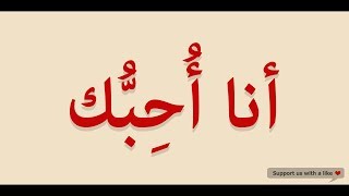 How to pronounce I Love You in Arabic | أنا أحبك