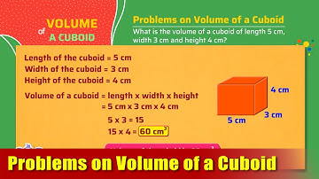G4 - Module 42 - Exercise 1 - Problems on Volume of a Cuboid | Appu Series | Grade 4 Math Learning