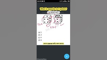 Dice - Reasoning || SSC MTS CHSL CGL RRB #reasoning
