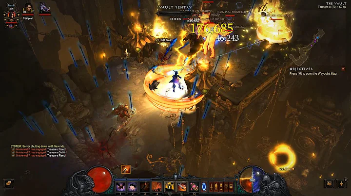 Diablo III Ros 2.1 Goblin Vault Stopped by Server Shut Down