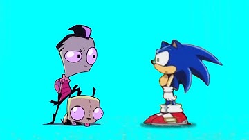 Invader Zim Enter the Florpus and Sonic X Blue Screen