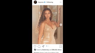 Beyoncé dominates social media again with pics of her sexy gown for the Shawn Carter