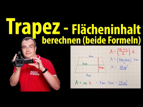 Video: So Finden Sie Die Fläche Eines Trapezes, Wenn Die Basen Bekannt Sind