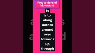 Prepositions of MOVEMENT :: To Learn More click on the link given in COMMENT BOX