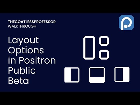 Positron IDE Layout Options (Public Beta)