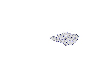 Evolved swimming multicellular animat (locomotion by pushing)