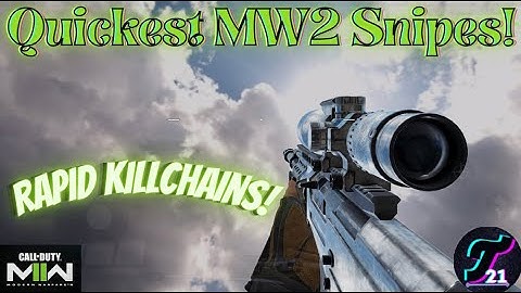 SPEEDY Kill Chains with Platinum Sniper! | MW2 Montage