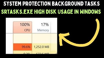 How to Fix System Protection Background Tasks srtasks exe High Disk Usage in Windows 11