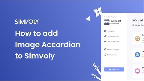How to add an Image Accordion to Simvoly